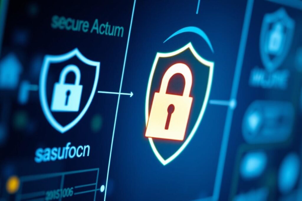 Secure digital transaction showing Ultra 1031 Exchange's security protocols